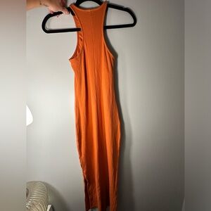 BRAND NEW WITH TAGS!! Old Navy- Long Ribbed tank dress with flattering leg slit